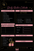 Daily Routine Calendar
